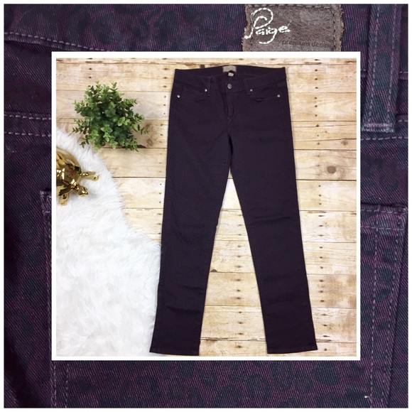 PAIGE Denim - Paige Stretchy Leopard Print Peg Skinny Jeans